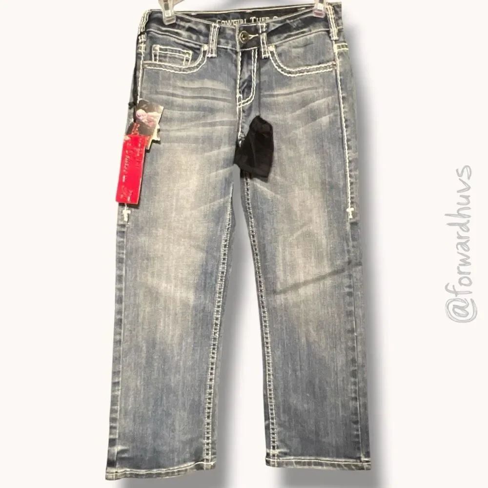 Cowgirl Tuff Bandana Skull Capri Jeans – Size 24 – New with Tags